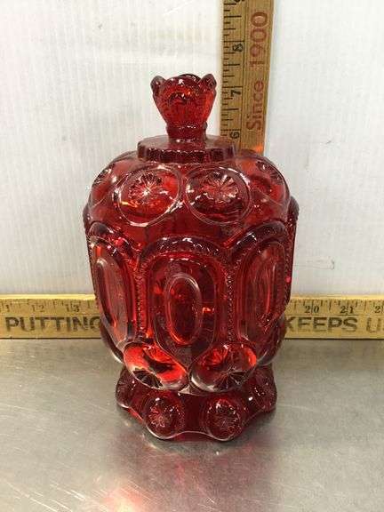 L.E. Smith Moon & Stars Covered Dish