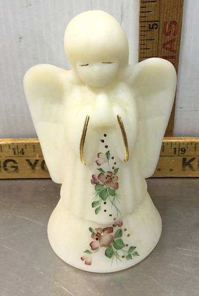 Fenton Hand Painted Praying Angel Figurine