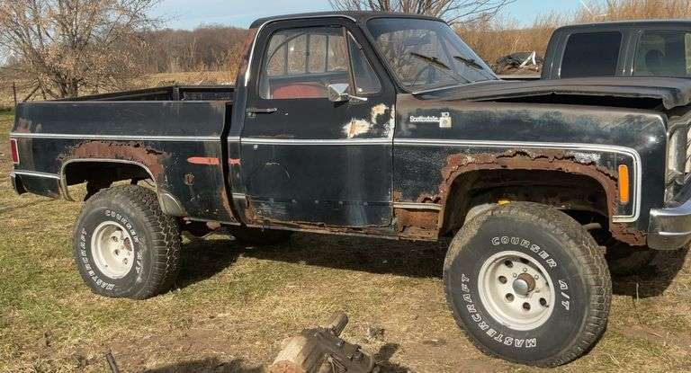 1978 Chevrolet Scottsdale 10 Short Box 4x4 Runs & Drives No Title