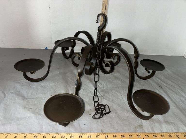 Black Iron Six Candle Candler