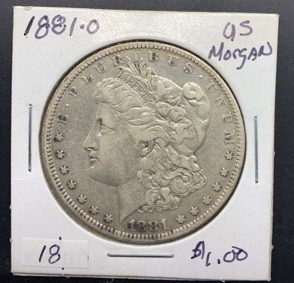 1881 O Morgan Silver Dollar