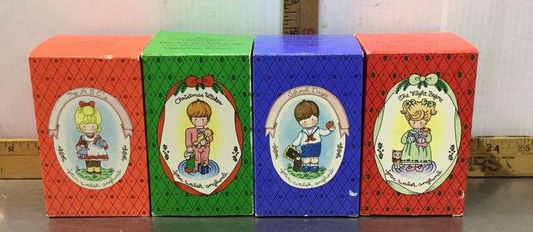 4 AVON Porcelain Figurines