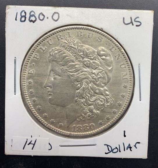 1880 O Morgan Silver Dollar