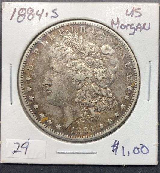 1884 S Morgan Silver Dollar
