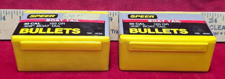 Qty-2 Speer Boat Tail 30 Cal .308 Bullets