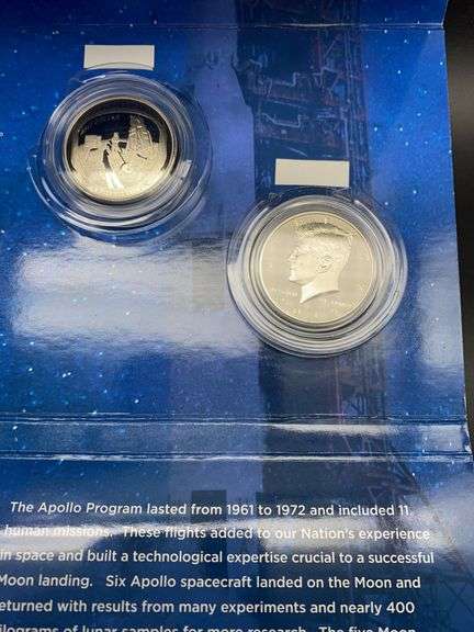 2019 Apollo 11 50th Anniversary Half Dollar Set - Sherwood Auctions