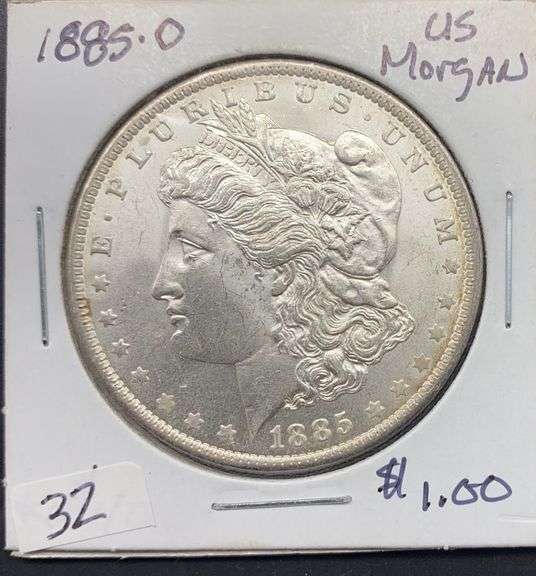 1885 O Morgan Silver Dollar
