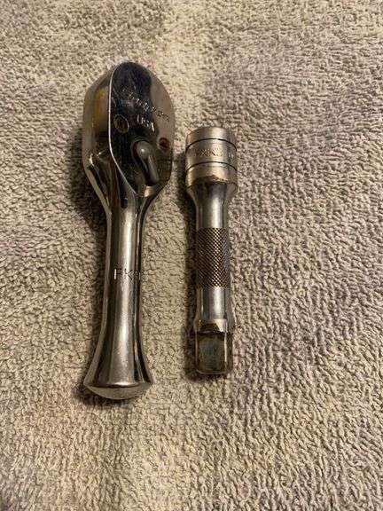Snap-on Stubby 3/8” Ratchet & Snap on 3/8” Extension 3”