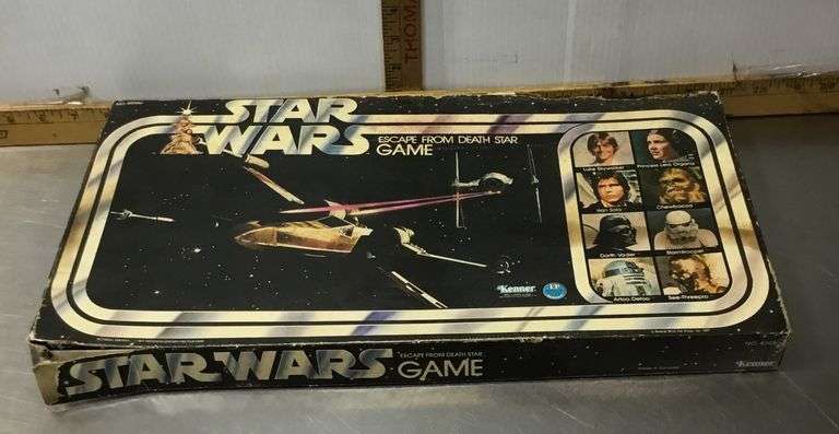 Ancien Jeu De Société Kenner Star Wars - Escape From The Death Star De 1977, Noté AFA 80, Super état Pour Collection