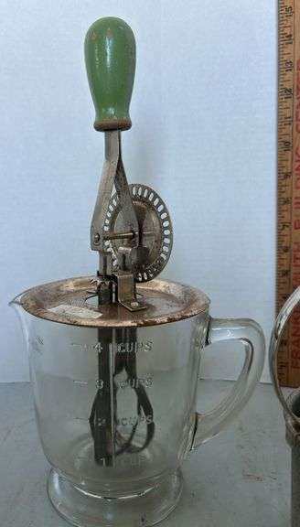 Two Primitive Hand Mixers - Sherwood Auctions