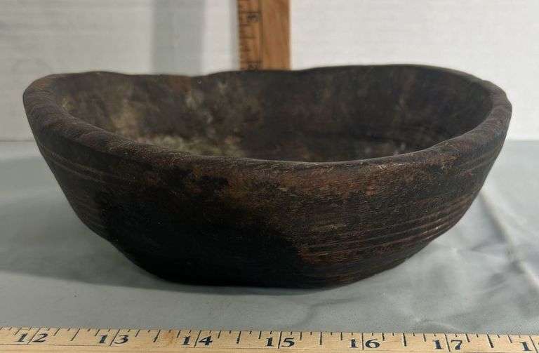 1800’s Hand-Carved Wooden Burl Bowl
