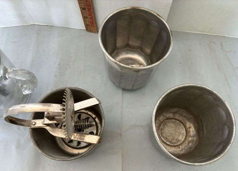 Two Primitive Hand Mixers - Sherwood Auctions