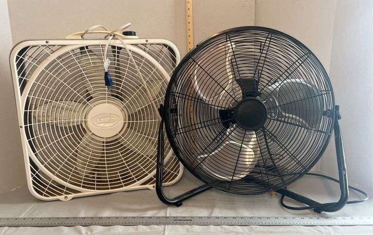 Two Floor Fans- both have power