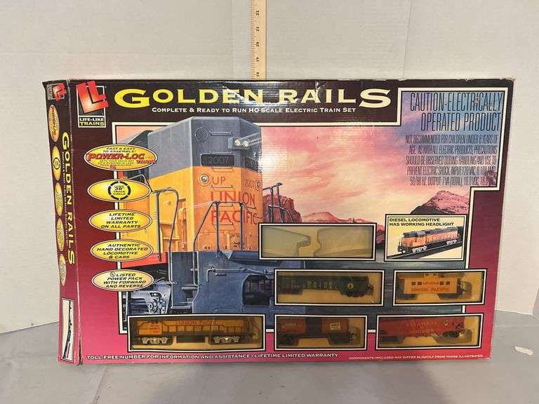 LifeLike Trains Golden Rails Ready Run HO Electric Trains Union