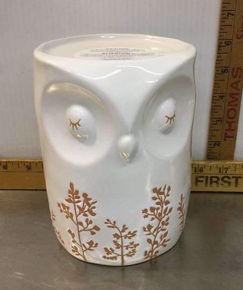Bath & Body Owl Candle Holder and Fresh Sheets 7oz. Candle - Sherwood ...