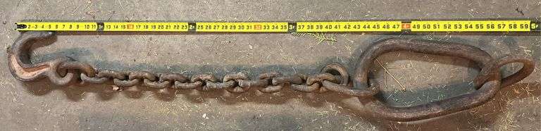 58" Industrial Towing Chain & Hook