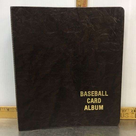 Baseball Card Album With Baseball Cards