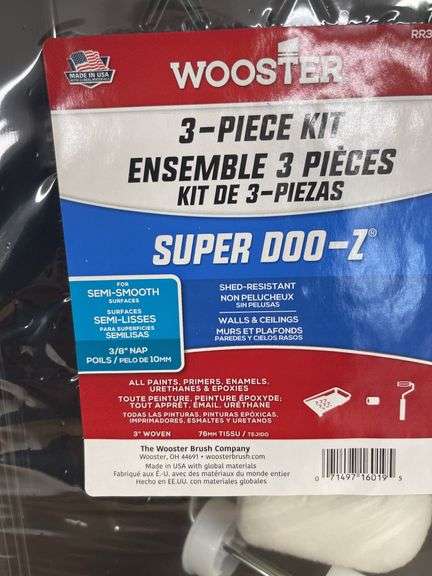 Wooster 3 Piece Paint Kit(New)