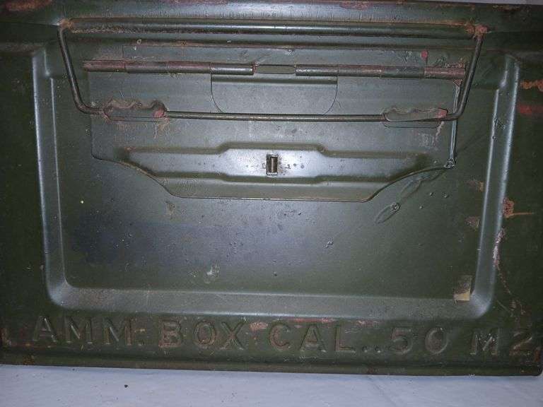 Military Ammo Box + Contents and Safe (no key)