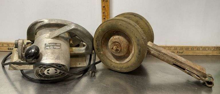 Dormeyer Model 5-7001 Saw (powers on) & Heavy Item with Wheels