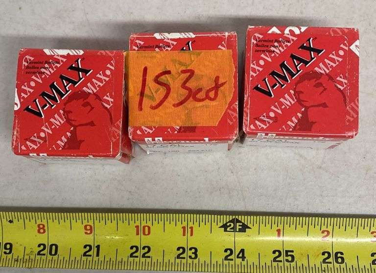 353 ct. Hornady 17 CAL 20 GR V-MAX .172 Bullets