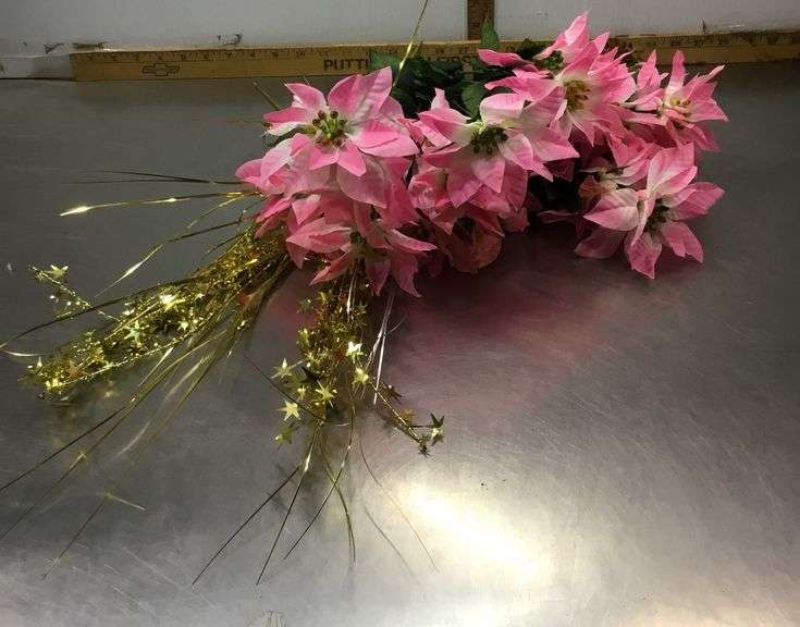 Large Lot Of Artificial Flowers