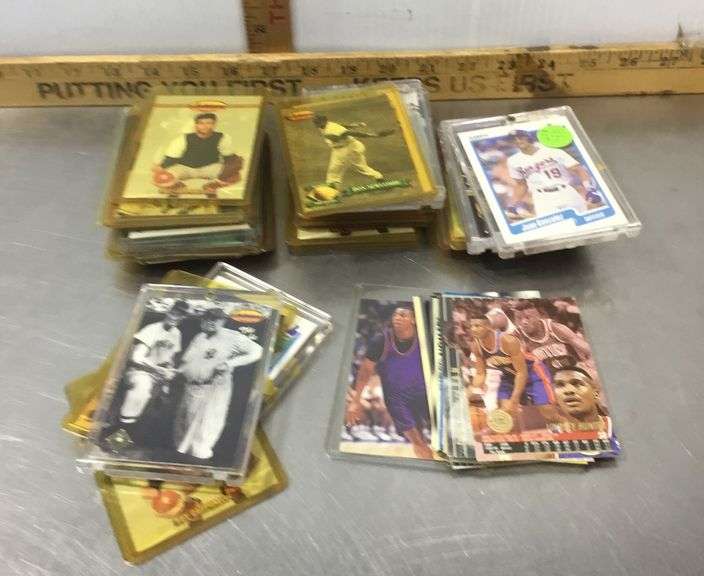 Baseball and Some Basketball Trading Cards Most In Sleeves