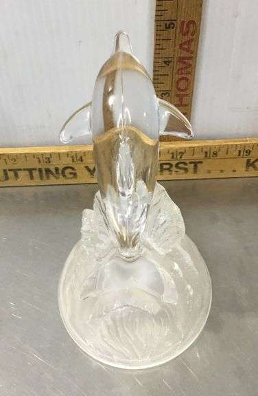 Glass Dolphin Figure