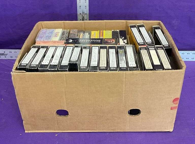 Box of Assorted VHS Tapes