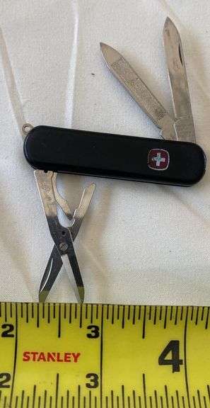 3 Black Wenger Delemont Swiss Army Knives