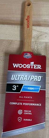 Wooster Ultra Pro & Alpha 3 “ Firm Paint Brushes(New)