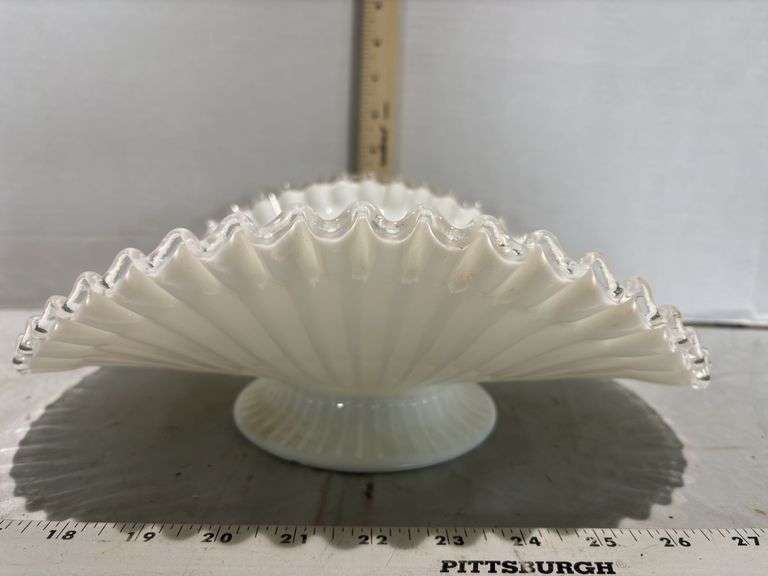 1957 Fenton Silver Crest banana bowl