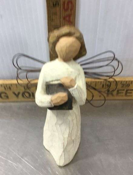Angel Of Learning and Angel Of Heart Willow Tree Figures