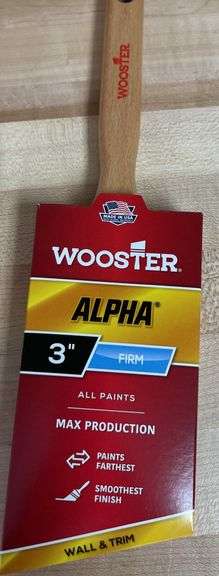 Wooster Ultra Pro & Alpha 3 “ Firm Paint Brushes(New)