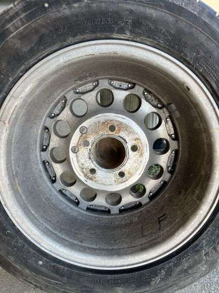 Qty-4 Bridgestone Super Sport Tires with Aluminum  Rims, 5x 4.75” Bolt Pattern, 245/50ZR16 97W