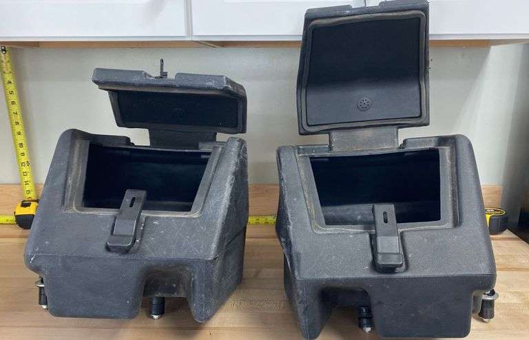 2 Storage Bins That Attach To 4 Wheeler