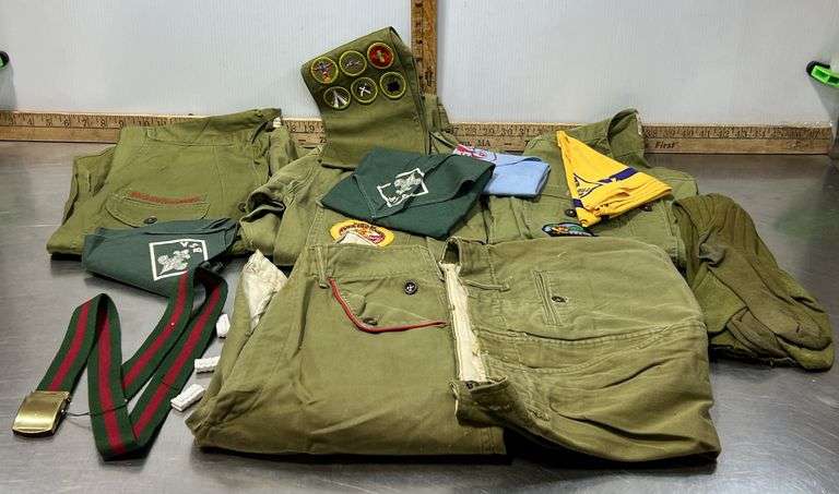 Boy Scout Uniforms, Sash, Socks, Suspenders, Hankies, Shorts, Pants