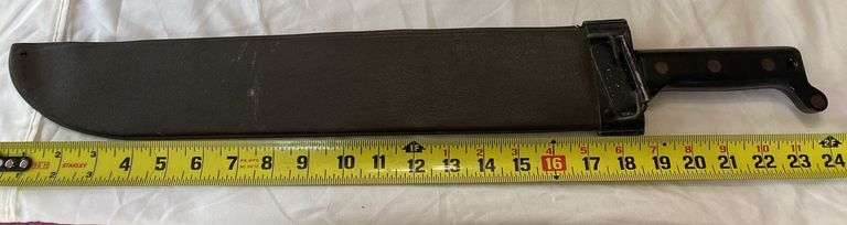 1966 Vietnam War Era 18” Ontario Knife U.S. Machete w/ Sheath