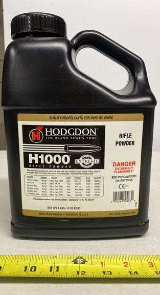 Hodgdon H1000 Rifle Powder, 8 lbs. Unopened