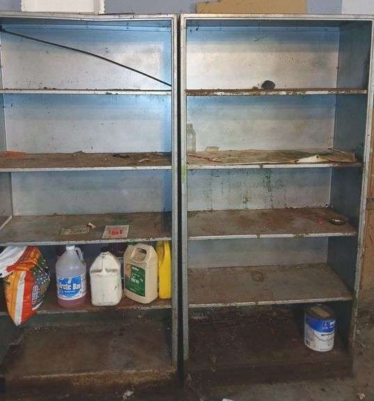Two 74"x36"x15" Shelving Units plus Contents - Sherwood Auctions