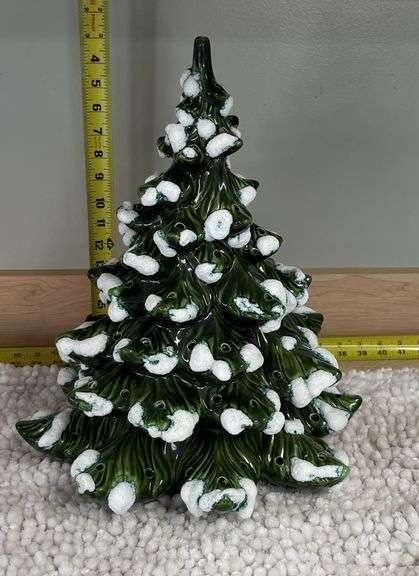 Ceramic Christmas Tree & Rug