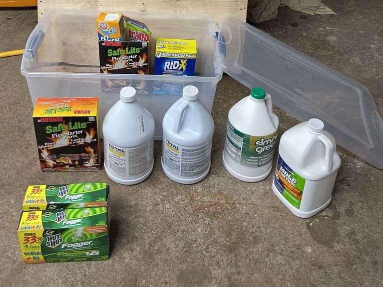 Foggers, Cleaning Solutions, Rid X & Safe Lite With Tote