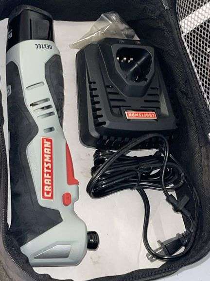 Craftsman Right Angle Impact Driver w/ Battery-holds charge, Charger & Case