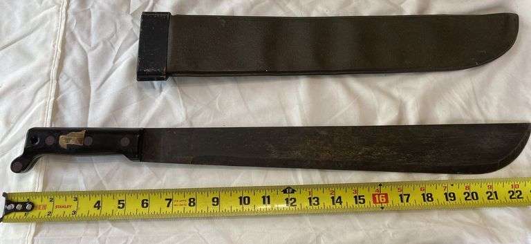 1966 Vietnam War Era 18” Ontario Knife U.S. Machete w/ Sheath