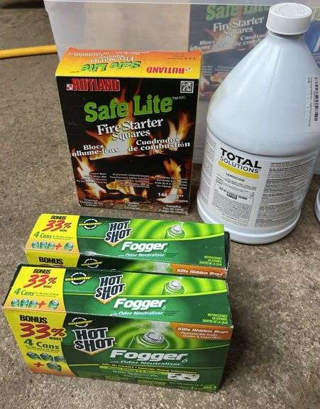 Foggers, Cleaning Solutions, Rid X & Safe Lite With Tote