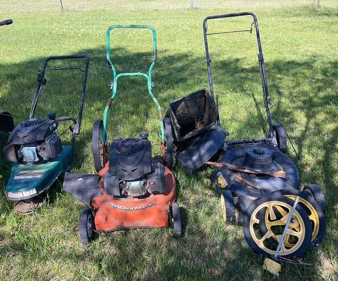 Yard Man Weed Whip- needs wheels + For Parts MTD Ranch King Push Mower & Brute Mower