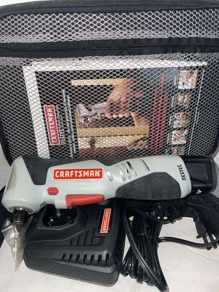 Craftsman Right Angle Impact Driver w/ Battery-holds charge, Charger & Case
