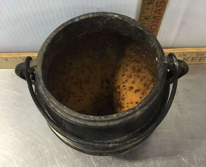 5” Tall Cast Iron Cauldron Pot