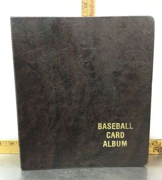 Baseball Card Album With Baseball Cards