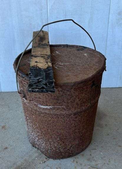 Bucket of Roofing Tar About 3/4 Full